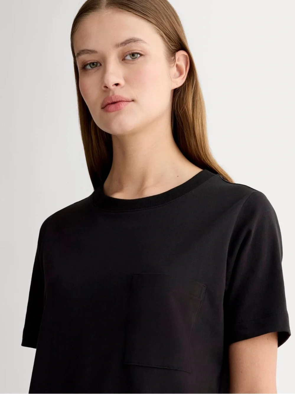 Everlane THE ORGANIC COTTON WEEKEND TEE DRESS, Black, sz XL - Picture 3 of 7